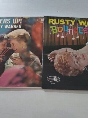 Nice lot of 2 Different Original Mono 1960s LP Records By Rusty Warren - COMEDY